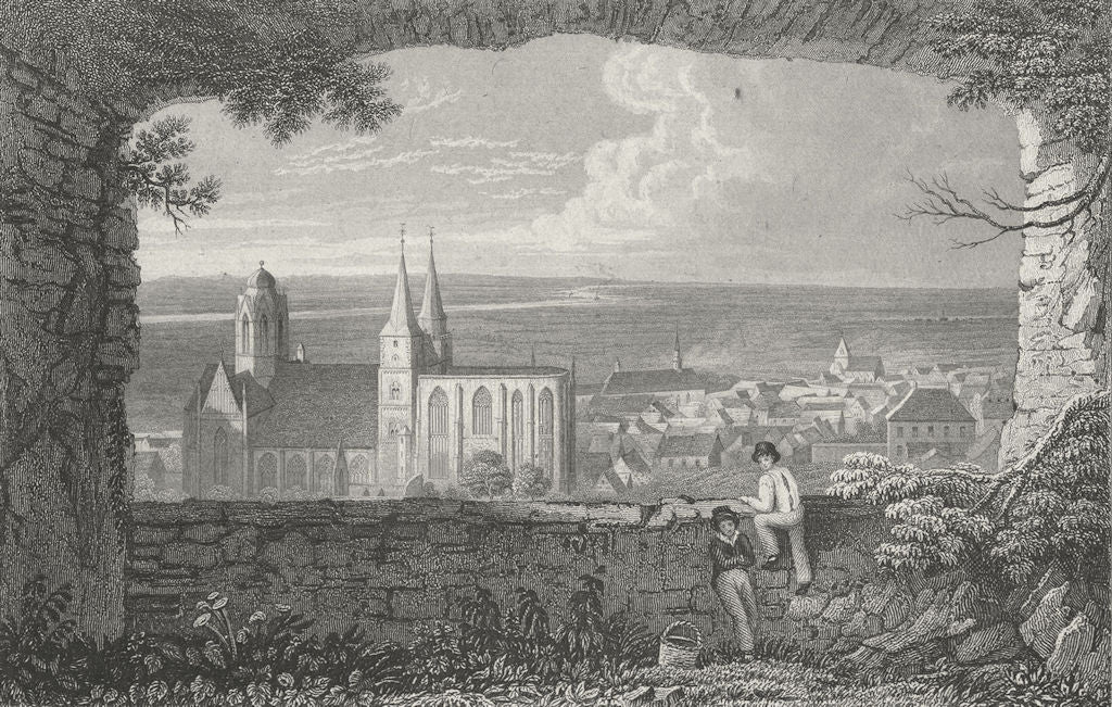 GERMANY. Oppenheim. Tombleson 1830 old antique vintage print picture